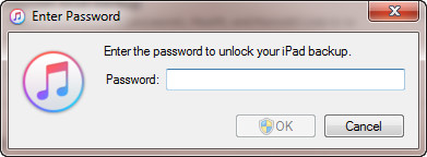 Enter the password to unlock your iphone backup what password
