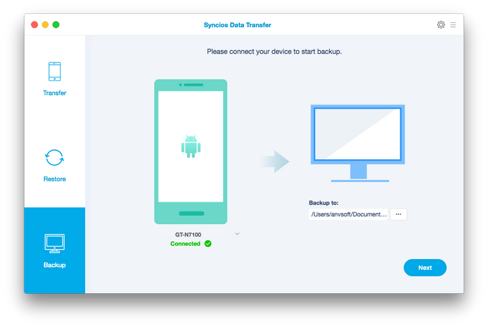 Backup Android to Mac - Transfer/Backup/Restore files between Android