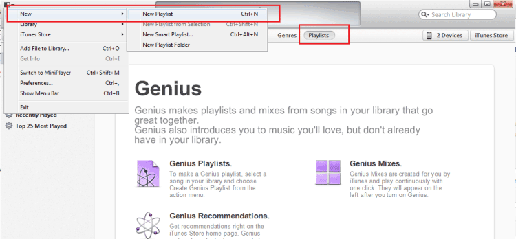Create iTunes Playlist