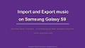 import music to samsung galaxy s9