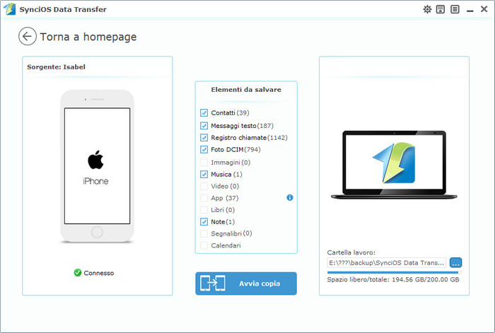 Backup iPhone