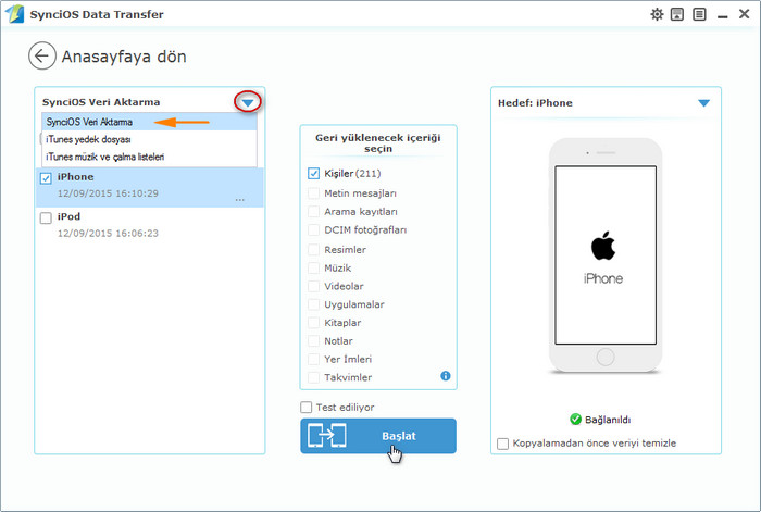 Restore iphone from backup file