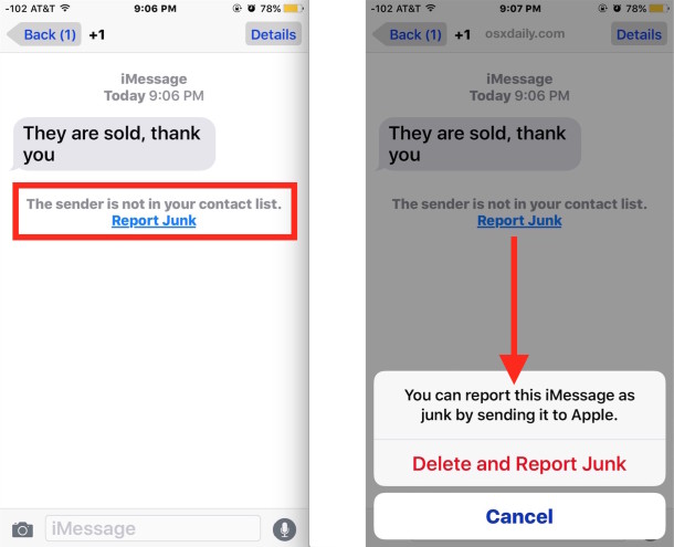 How To Report IMessage Spam As Junk Delete The Message Syncios 