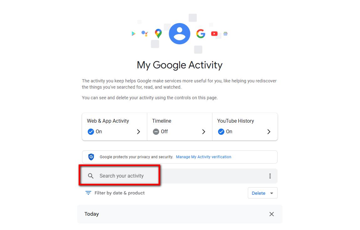 recover Chrome history with My Activity