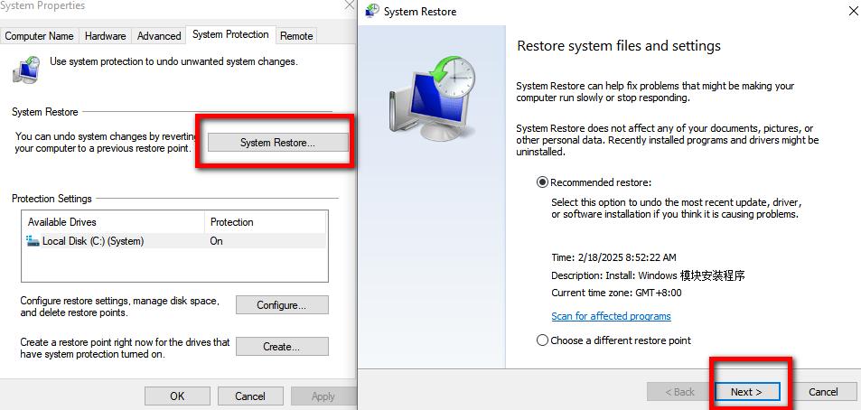 recover chrome history with system restore