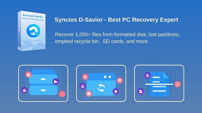 main interface of Syncios D-Savior