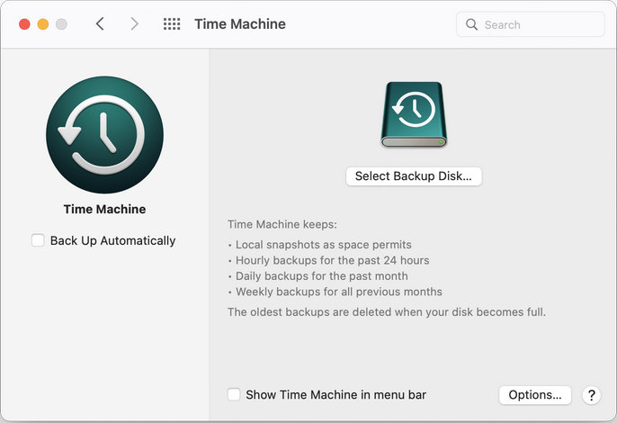 time machine auto backup