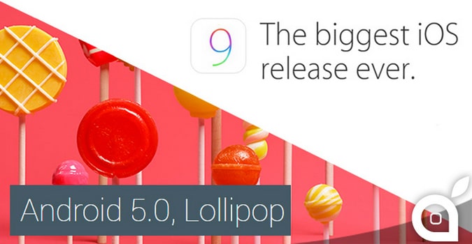 android 5.0 vis ios9