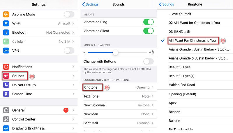 How to change ringtone on iphone