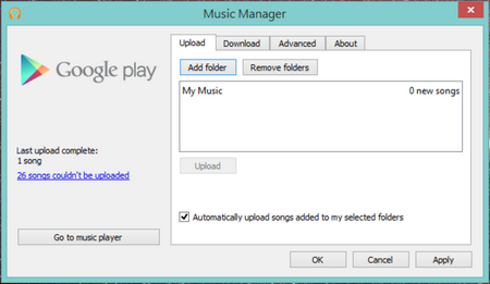 Transfer Music via Google Play