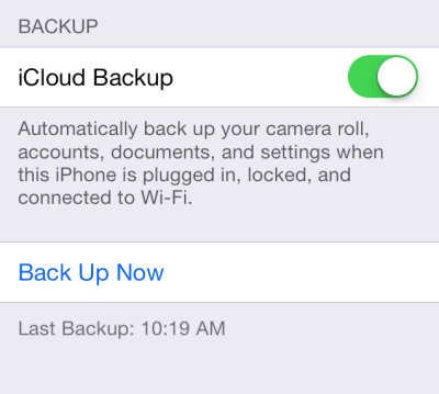 Backup iPhone Contacts with iCloud Now