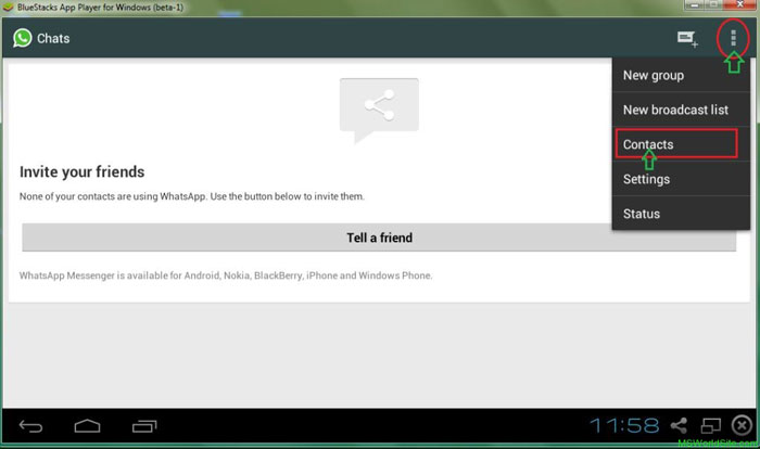 whatsapp on android emulator for windows 10