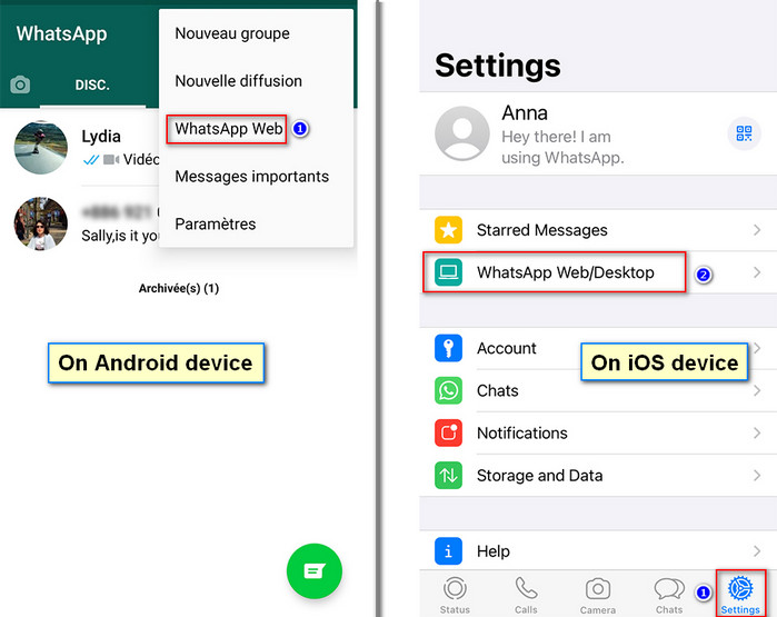 connect phone with WhatsApp web