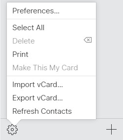  Export Contacts as vCard File 