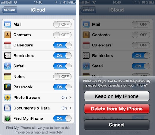 Delete iPhone Contacts with iCloud