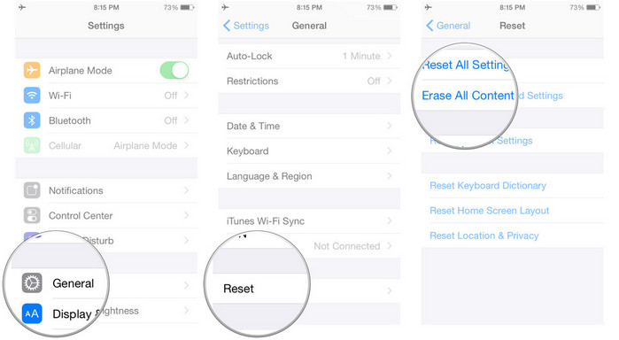 how to erase everything on iphone