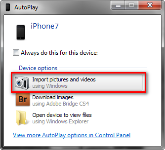 download photos from iphone to pc windows 8