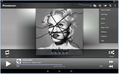 poweramp music app for Android