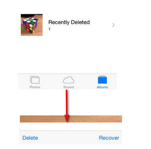 recover iOS photos from Recently Deleted Folder