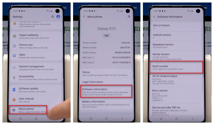 How to Enable USB Debugging Mode on Samsung Galaxy S10