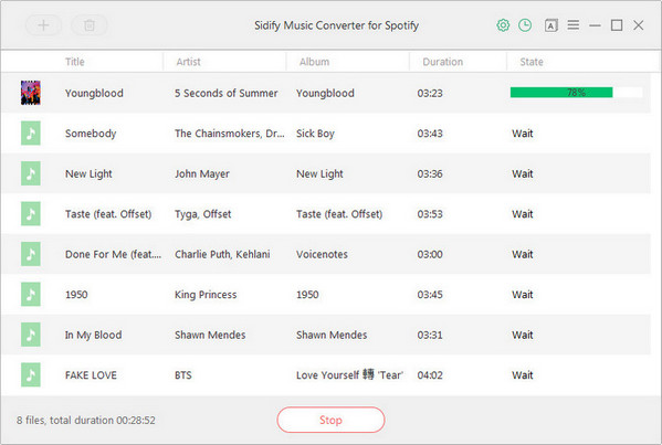 Start converting Spotify music to MP3