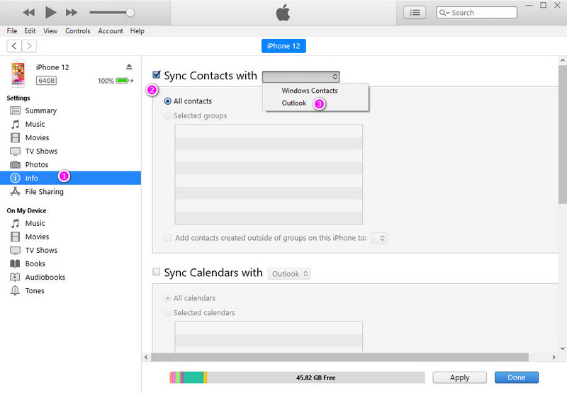 sync outlook contacts with mac