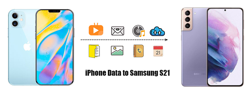 move data from iPhone to your Samsung Galaxy S21/S21 Plus/S21 ultra