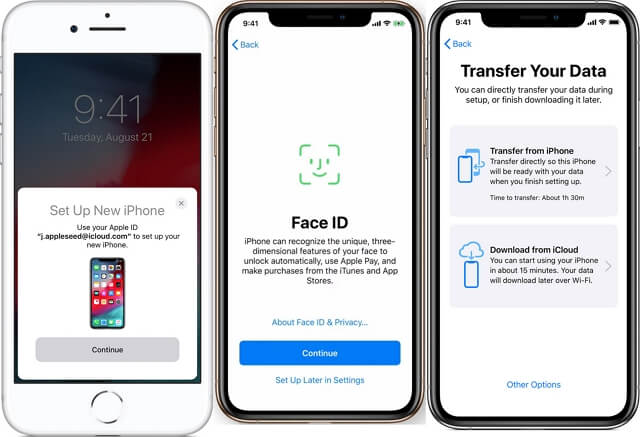 transfer data from old iPhone to iPhone 12