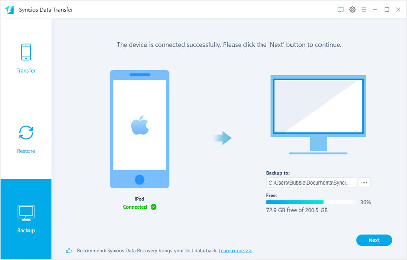 for ipod instal BackupTrans