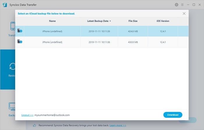 syncios samsung data transfer