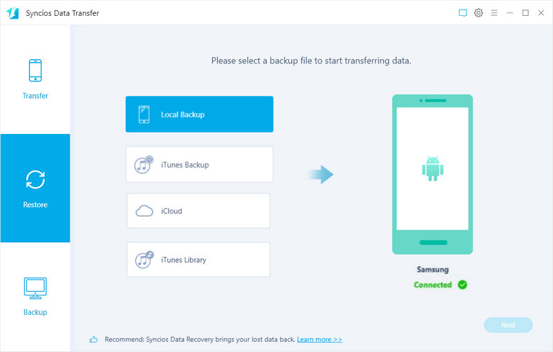 restore samsung galaxy s8