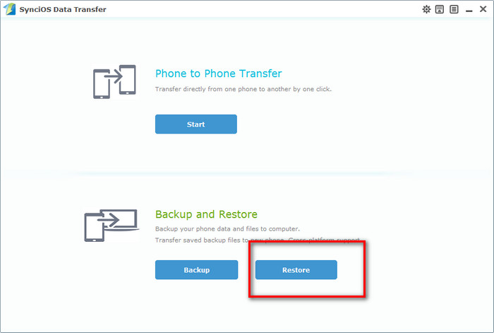 Restroe data to iphone6