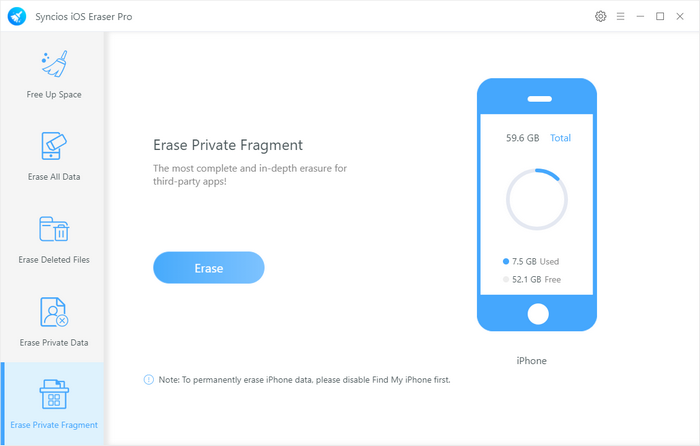 iOS Private Data Eraser