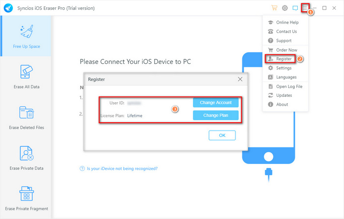 syncios ios eraser