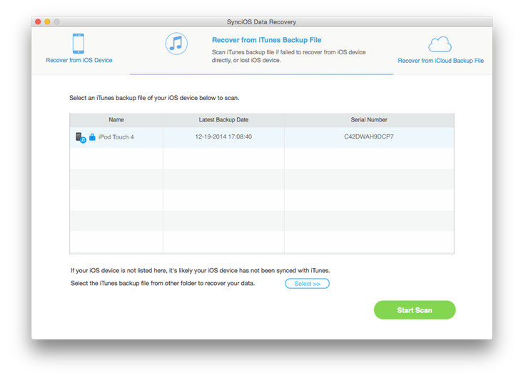 syncios data recovery view files