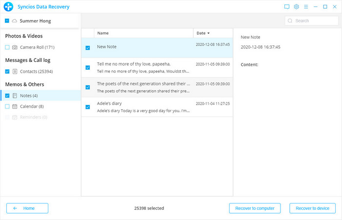 syncios data recovery review