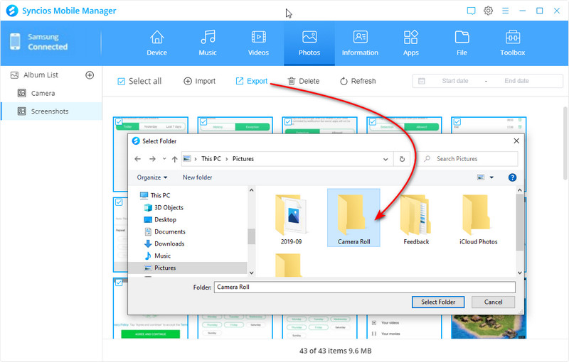 syncios data transfer s5 to s7