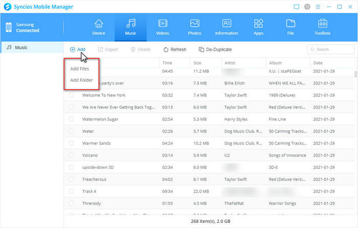 transfer tidel music from computer