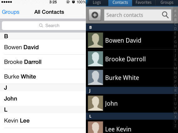 Sync iPhone Contacts to Samsung Galaxy S5, Transfer iPhone Contacts to