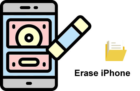 can't erase iphone data?