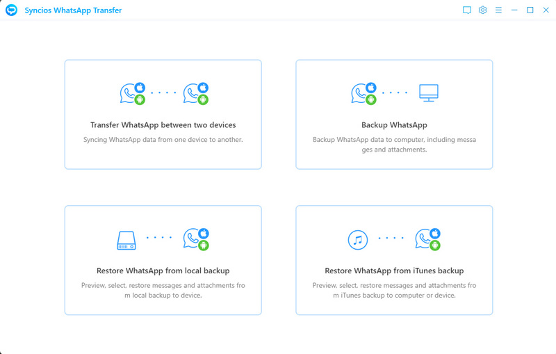 syncios whatsapp transfer