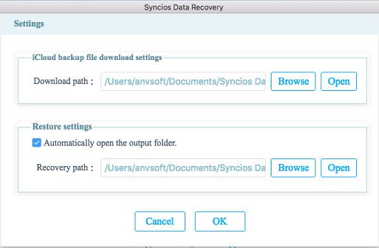 syncios data recovery apple